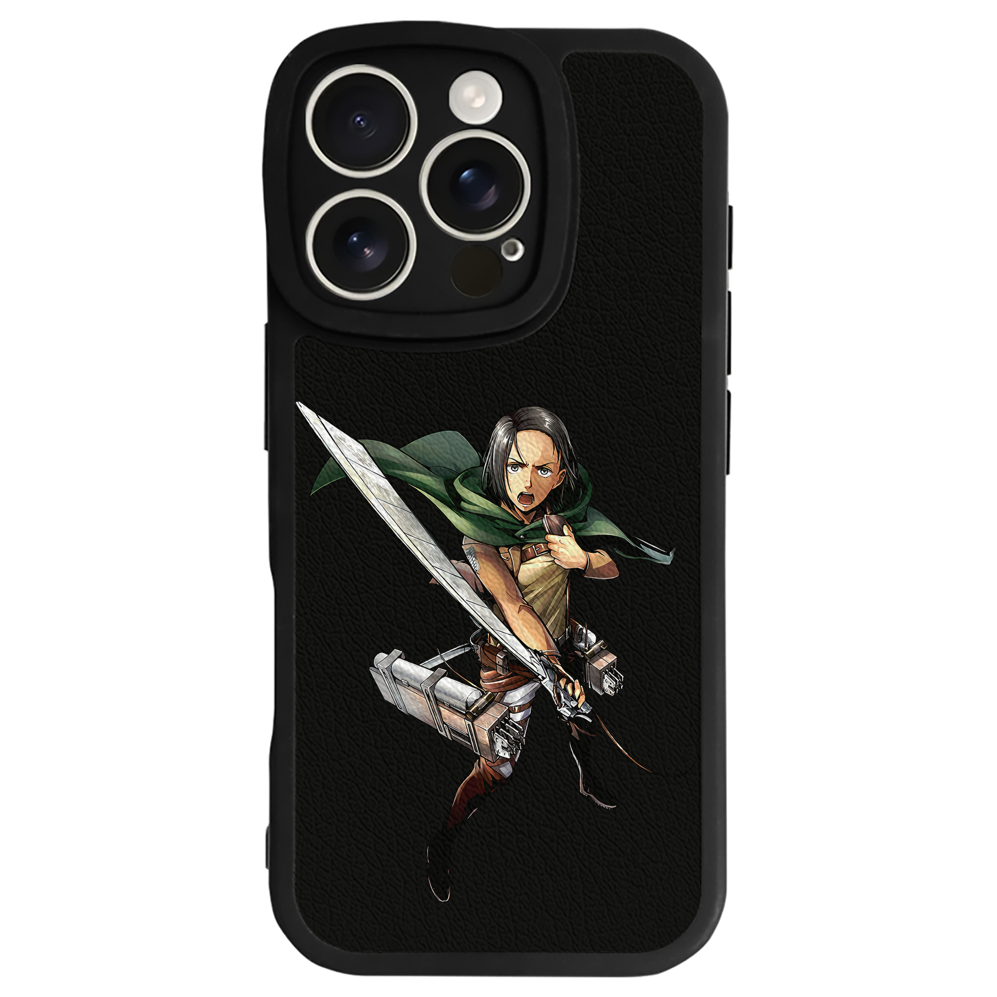 （画像用） 進撃の巨人 Attack on Titan 【iPhone 16シリーズ対応】シリコンスマホケース（レザー調） 材質：シリコン